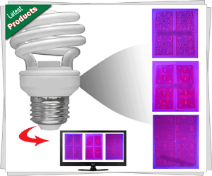 CFL Light Playing Card Device